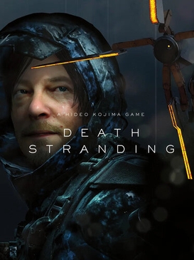 Death Stranding series key art with a lone courier on a misty coastline