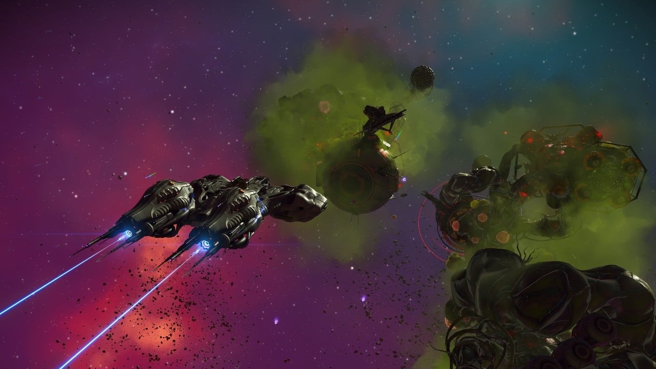 No Man's Sky Update 7.10 Forsaken haunted galaxy artwork showing the Halloween update
