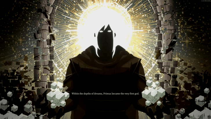 An image of the First Dreamer, the First God, Primus at his enlightenment