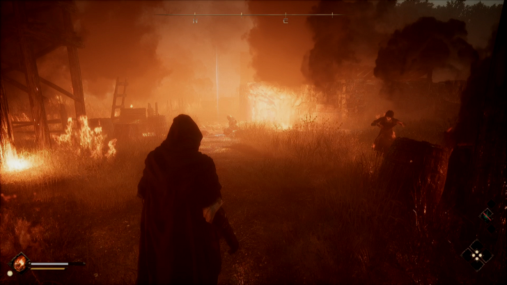 the relic first guardian village on fire