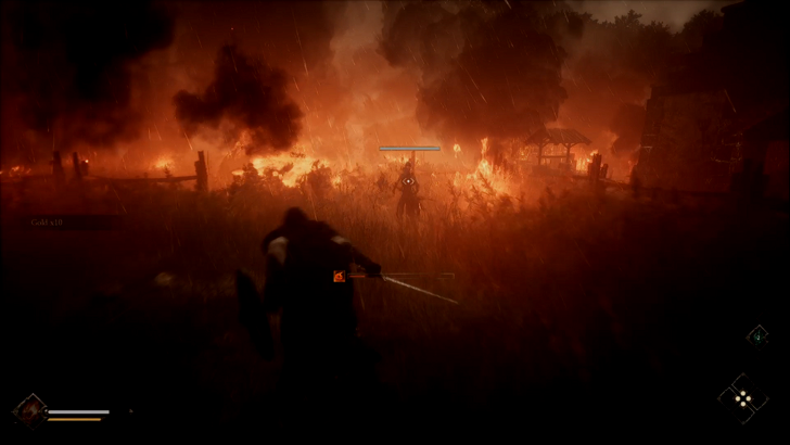 the relic first guardian burning village combat