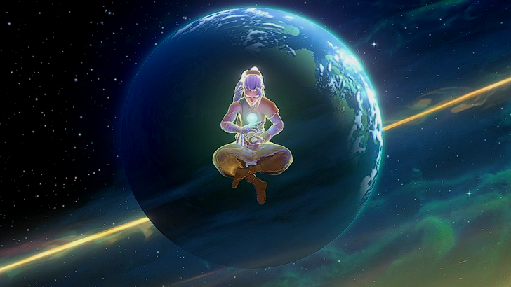 echoes of mystralia mazarim cross legged in space