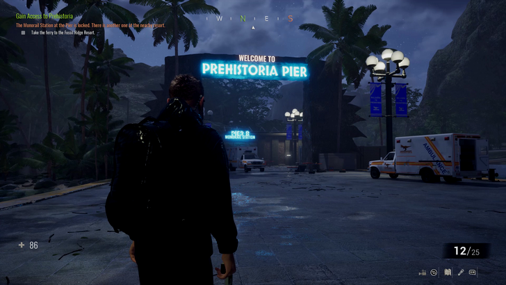 path to ferry port
