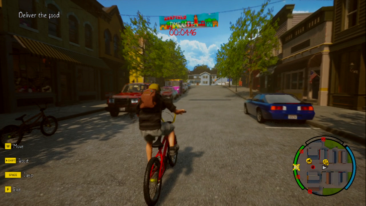 agefield high rock the school sam delivering food on a bike
