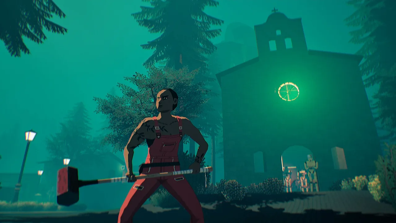 Virtue and a Sledgehammer gameplay still of the sledgehammer smashing a building