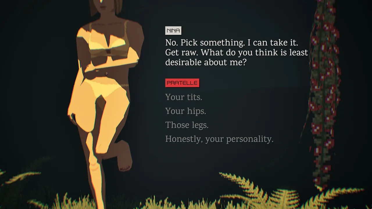 Virtue and a Sledgehammer scene with android ghost neighbors